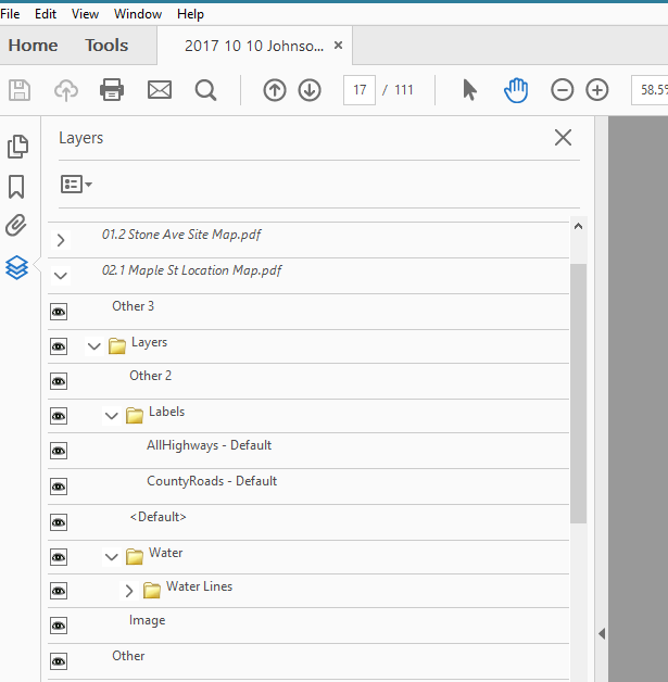 Layers on ArcMap PDF